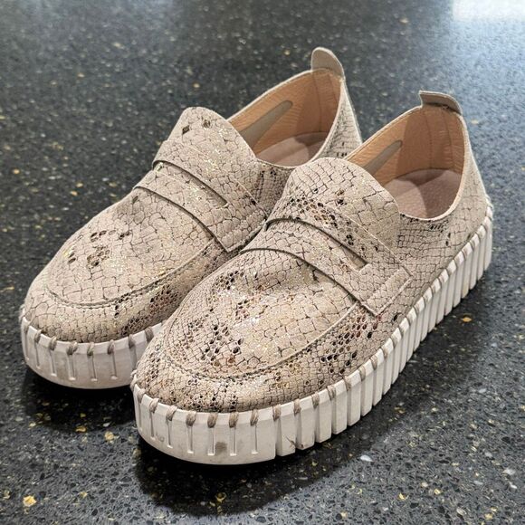 Ilse Jacobsen Tulip Platform Loafers. Wheat. Size 39/US 9. - Picture 2 of 10